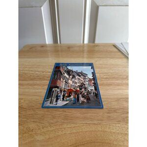 Vintage Zurich Postcard - Augustinergasse Street Scene Switzerland
